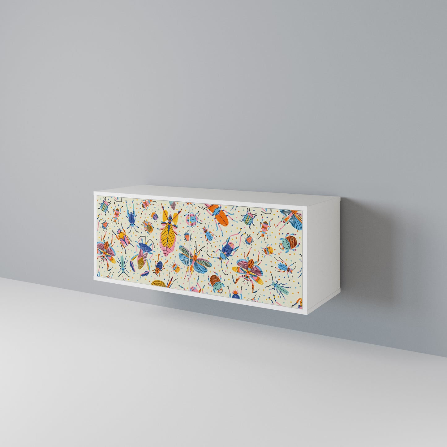COLORFUL INSECTS Συμπαγές έπιπλο τηλεόρασης 2-θυρών