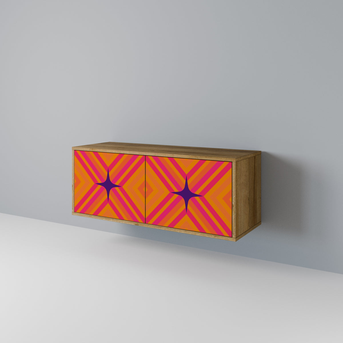 GEOMETRIC BRILLIANCE Συμπαγές έπιπλο τηλεόρασης 2-θυρών