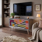 CHROMATIC ABSTRACT Συμπαγές έπιπλο τηλεόρασης 2-θυρών