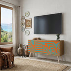 LINE COLLAPSE Compact 2-Door TV Cabinet