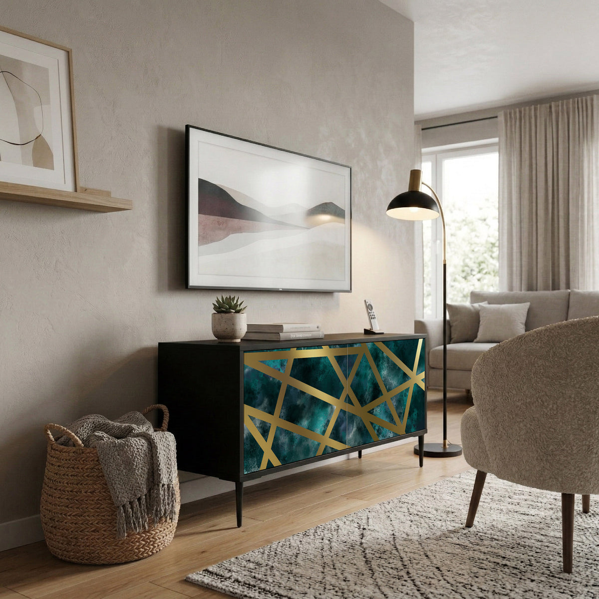 THE LABYRINTH OF GOLD Συμπαγές έπιπλο τηλεόρασης 2-θυρών