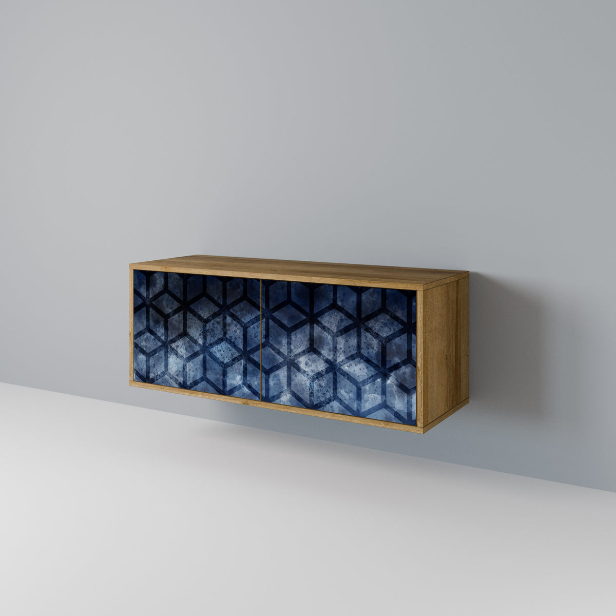 CUBIC MIST Compact 2-Door TV Cabinet