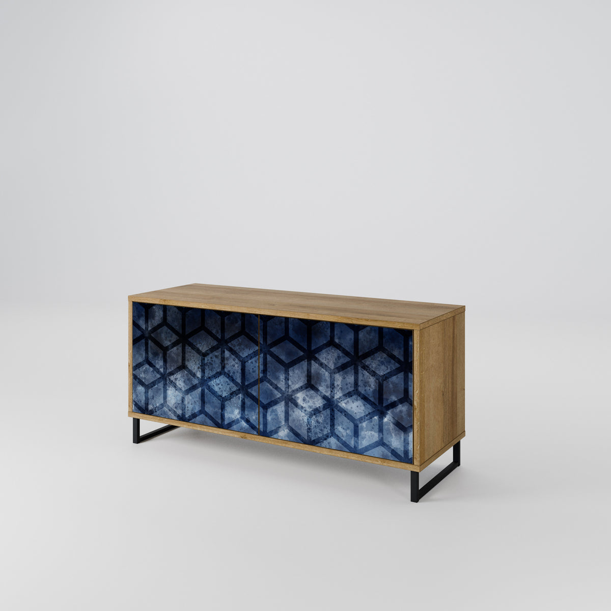 CUBIC MIST Compact 2-Door TV Cabinet