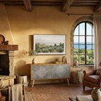 POLYGONAL ARTISTRY Συμπαγές έπιπλο τηλεόρασης 2-θυρών