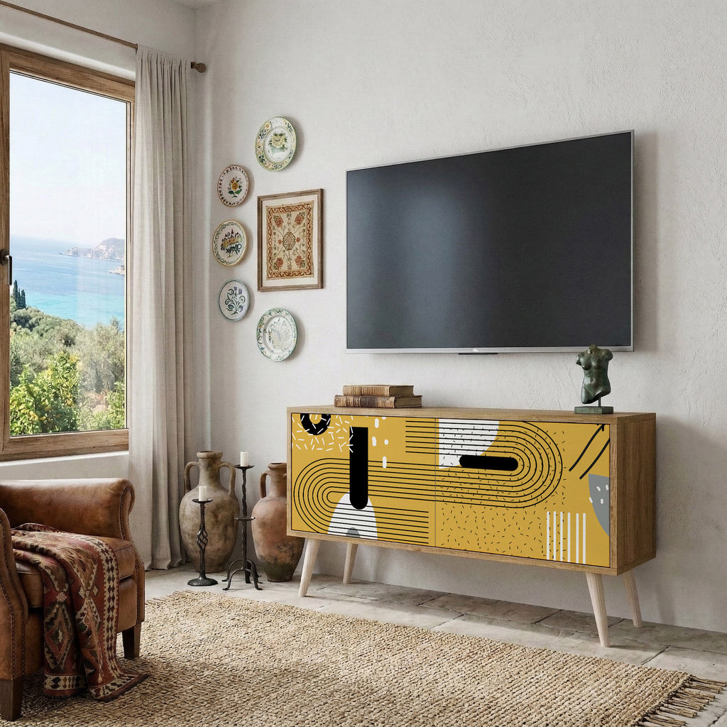 SHAPESHIFT SYMPHONY Compact 2-Door TV Cabinet