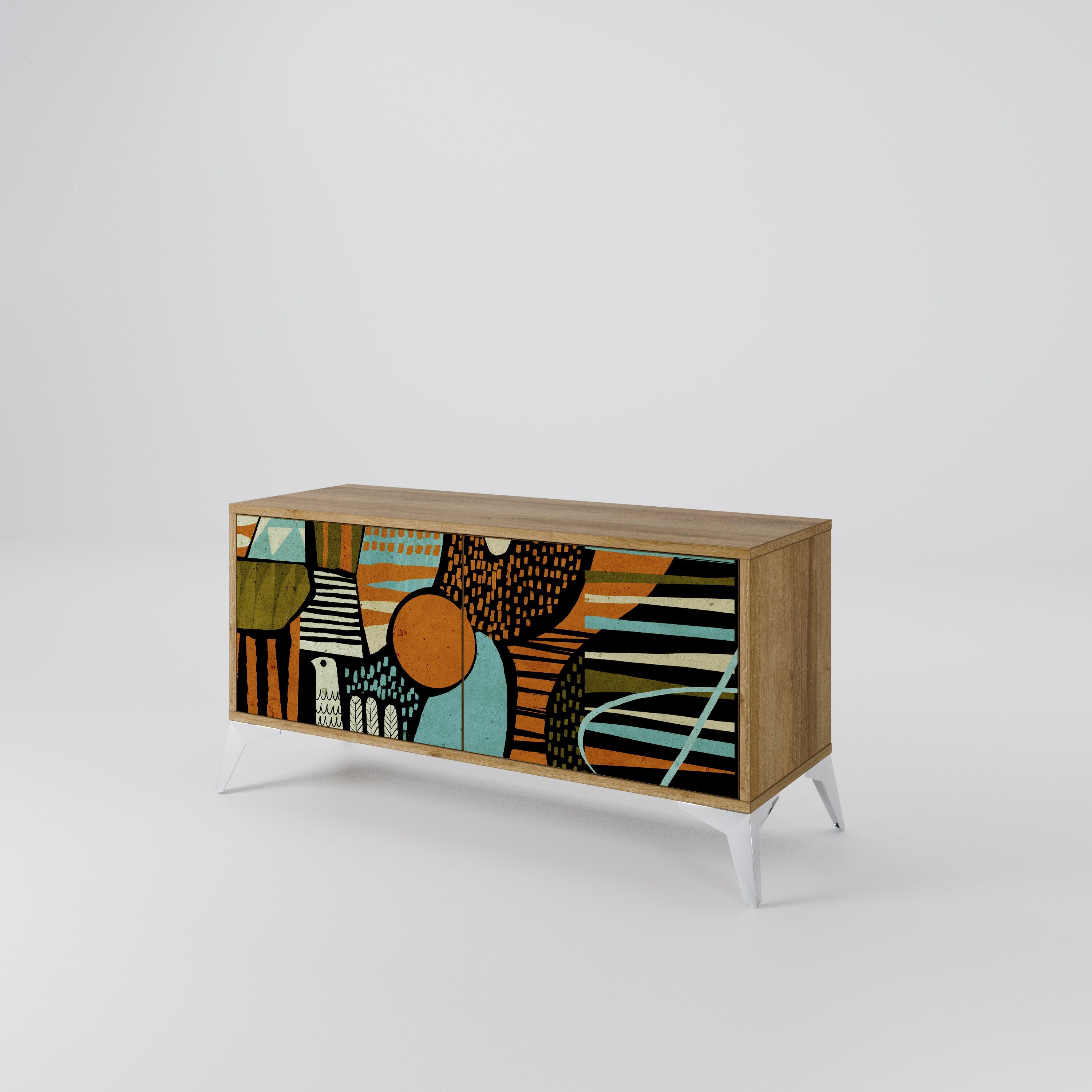 GEODE GLIMMER Compact 2-Door TV Cabinet