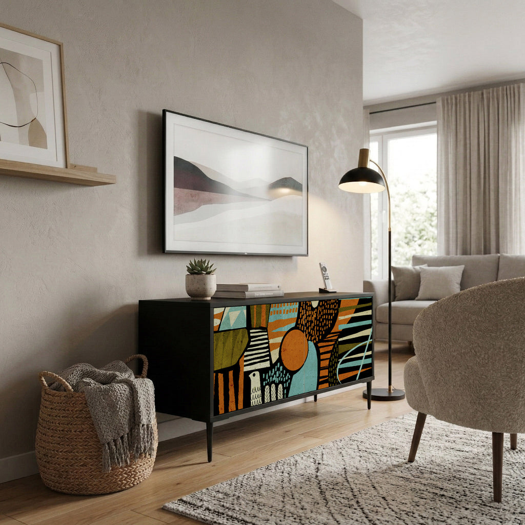 GEODE GLIMMER Compact 2-Door TV Cabinet