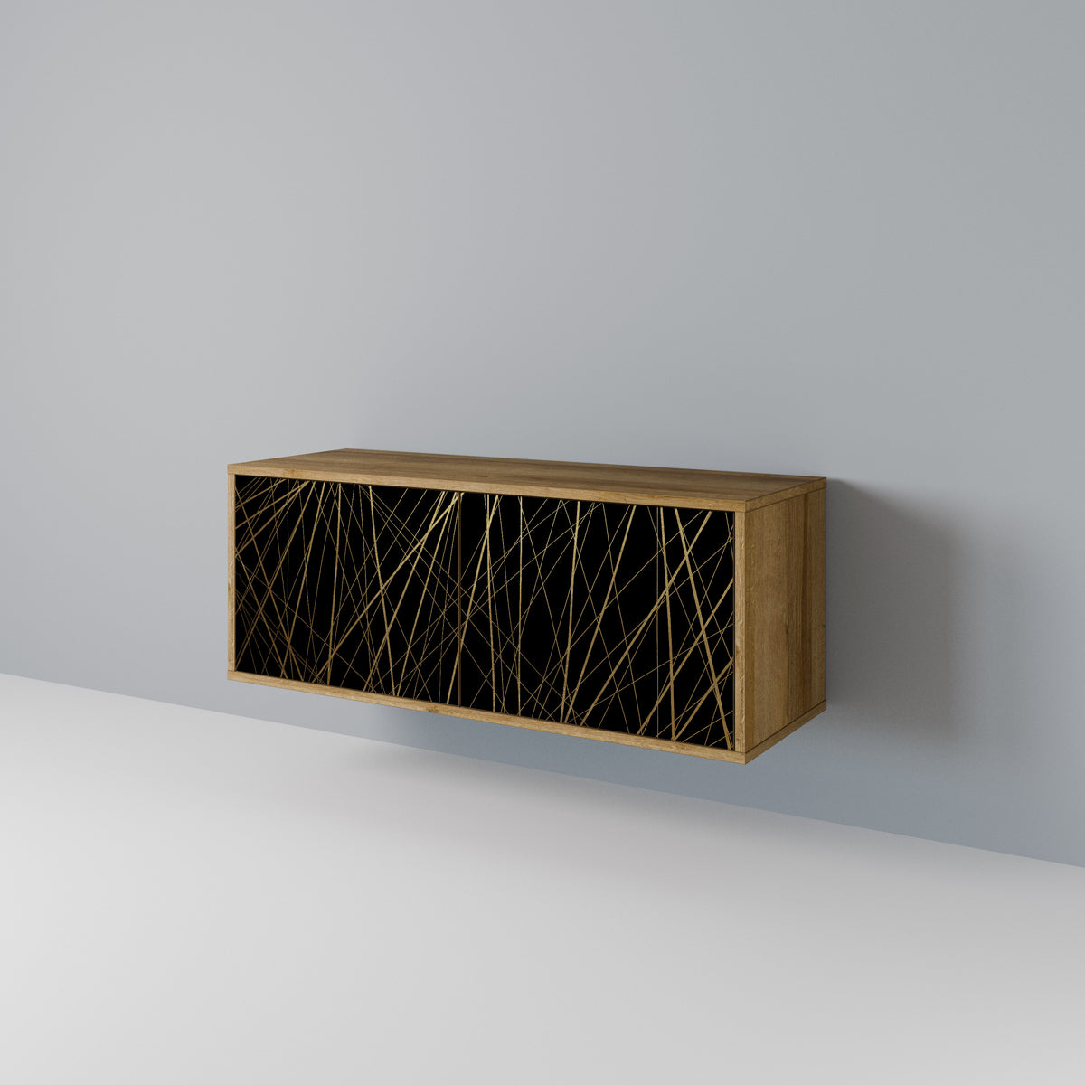 BRIGHT MESH Compact 2-Door TV Cabinet