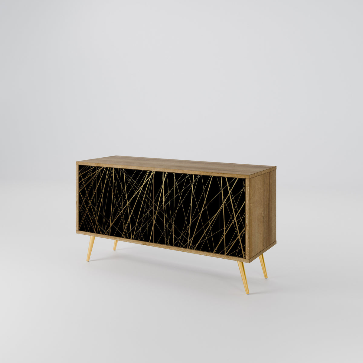 BRIGHT MESH Compact 2-Door TV Cabinet