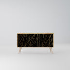 BRIGHT MESH Compact 2-Door TV Cabinet