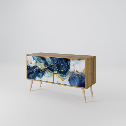 INKY MARBLE Συμπαγές έπιπλο τηλεόρασης 2-θυρών