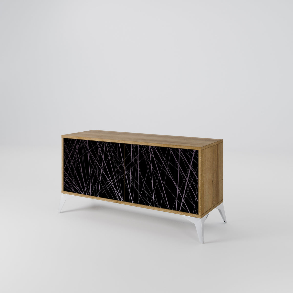 SHIMMER SPIDERGRAM Compact 2-Door TV Cabinet