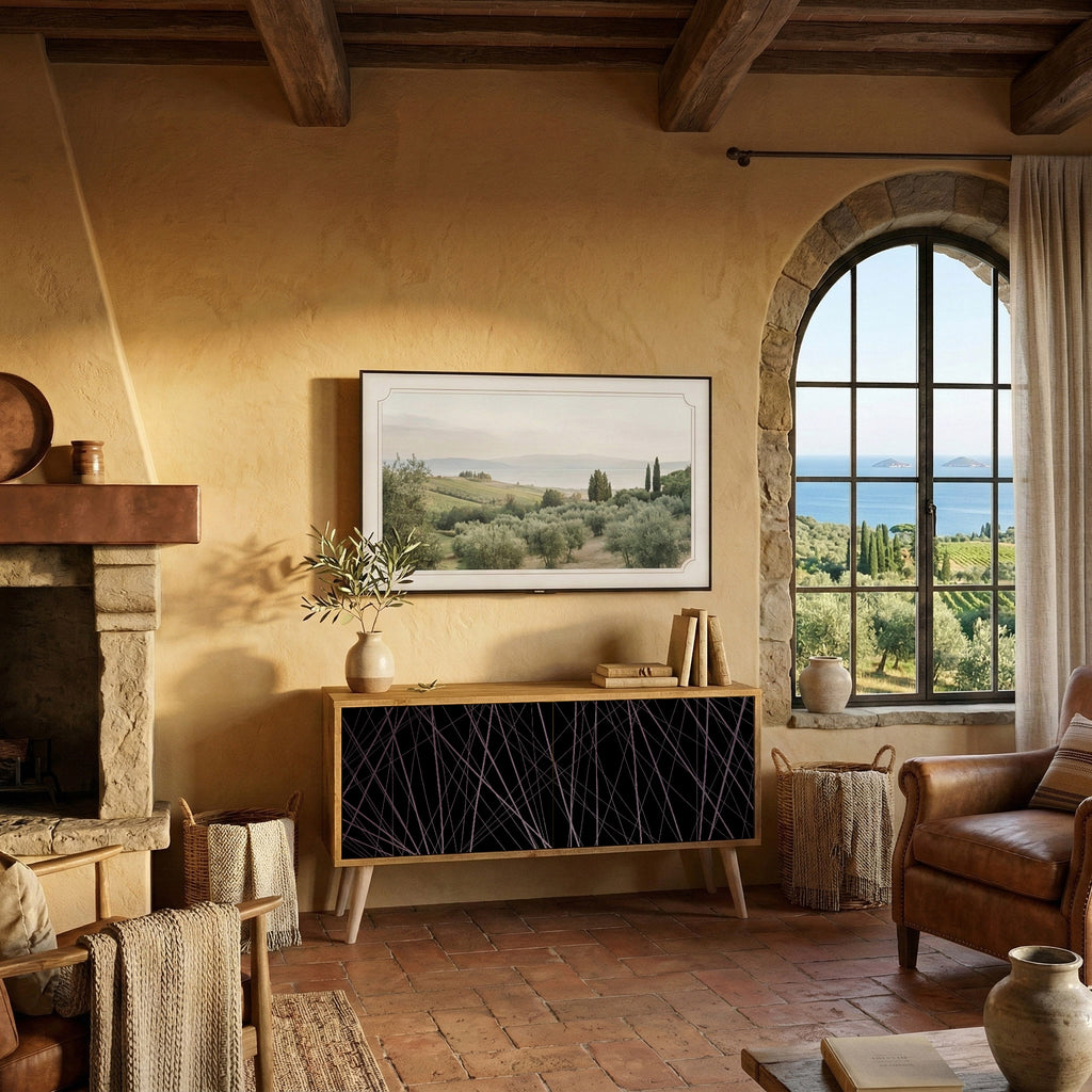 SHIMMER SPIDERGRAM Συμπαγές έπιπλο τηλεόρασης 2-θυρών