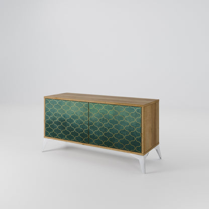 TESSELATED GREENERY Συμπαγές έπιπλο τηλεόρασης 2-θυρών