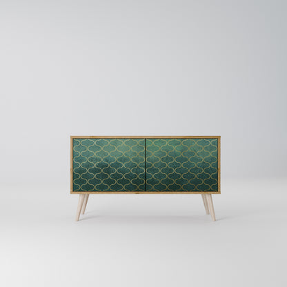 TESSELATED GREENERY Συμπαγές έπιπλο τηλεόρασης 2-θυρών