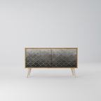 TESSELATED GRAYISH Συμπαγές έπιπλο τηλεόρασης 2-θυρών