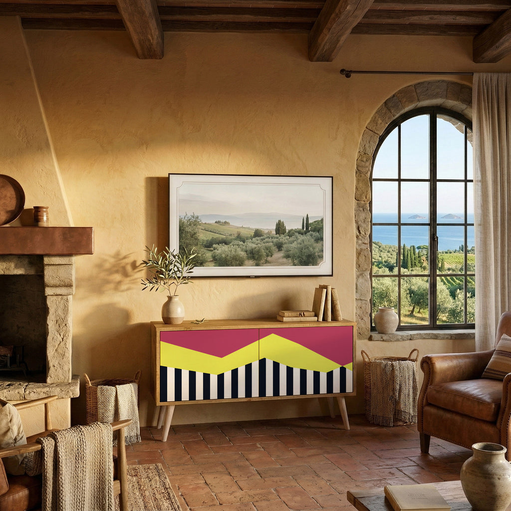 PIANO FANTASY Συμπαγές έπιπλο τηλεόρασης 2-θυρών