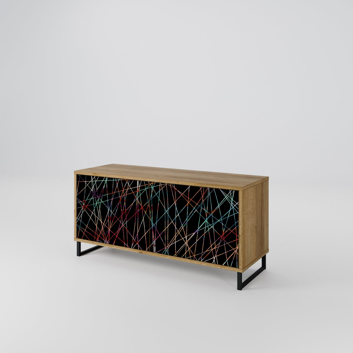 LUMINOUS SNARE Compact 2-Door TV Cabinet