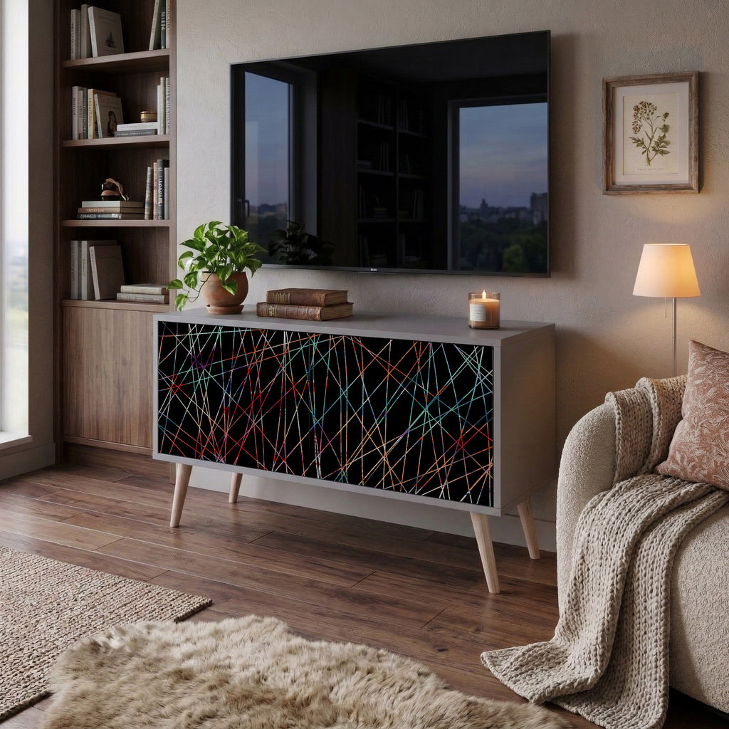 LUMINOUS SNARE Compact 2-Door TV Cabinet