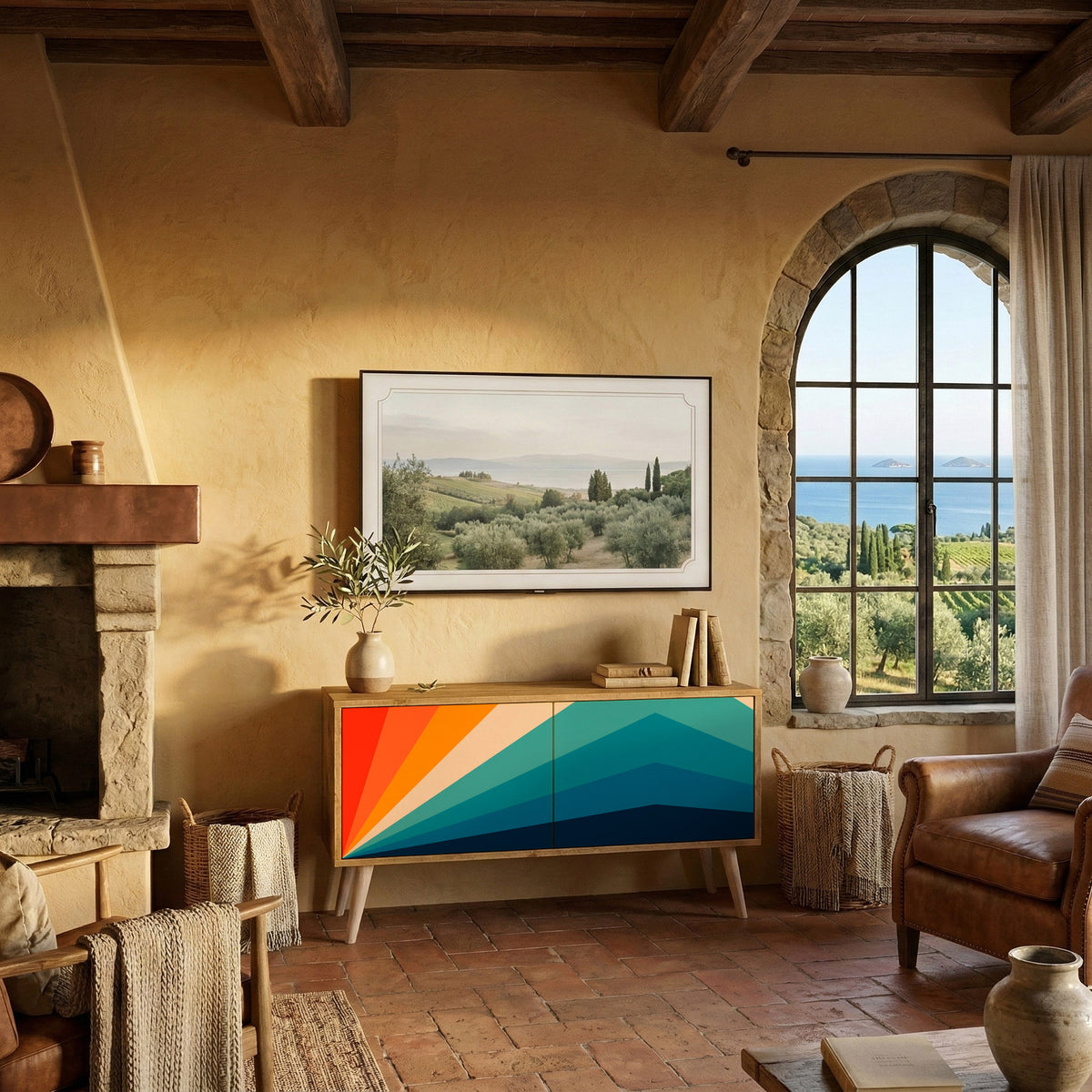 PRISM CONCUSSION Συμπαγές έπιπλο τηλεόρασης 2-θυρών