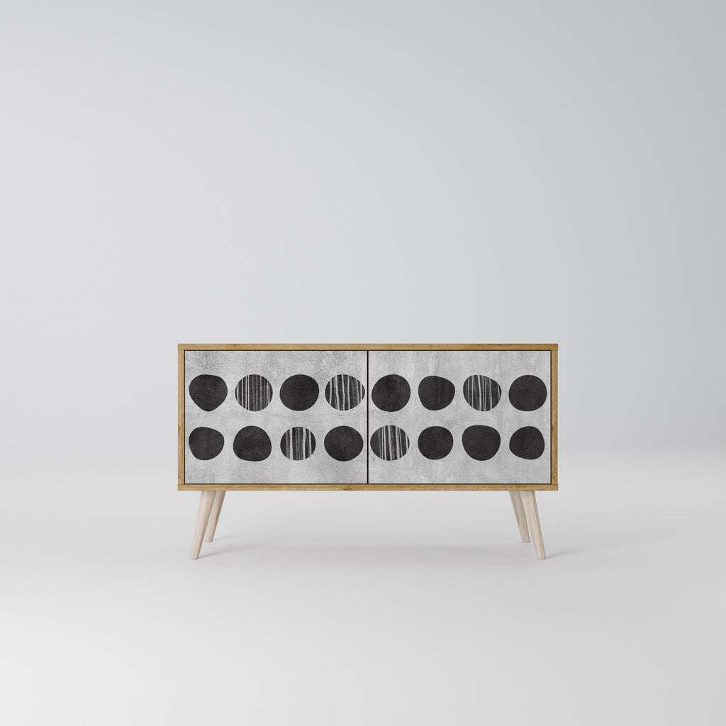 GHOSTLY GRADIENTS Compact 2-Door TV Cabinet