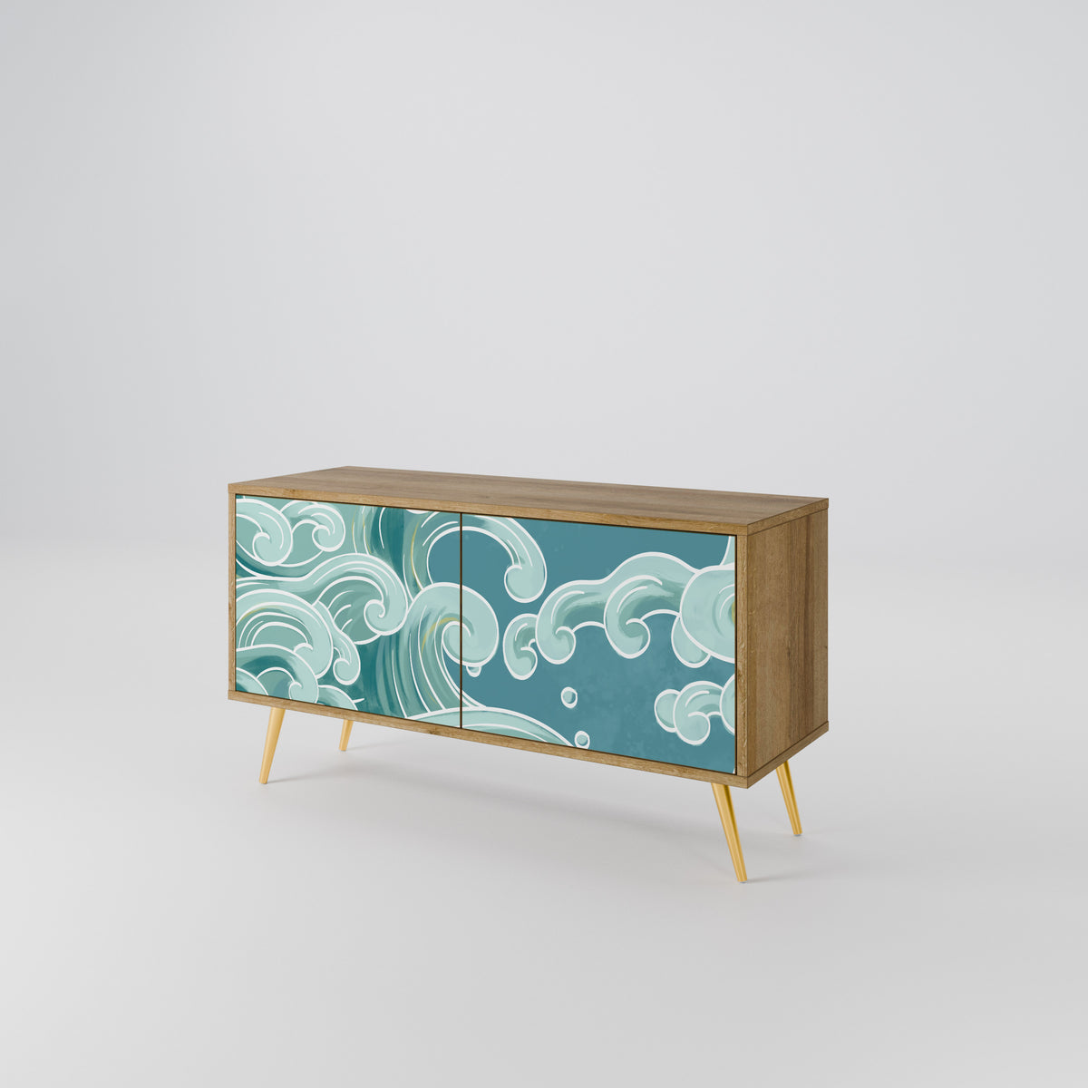 ASIAN SWAY Compact 2-Door TV Cabinet