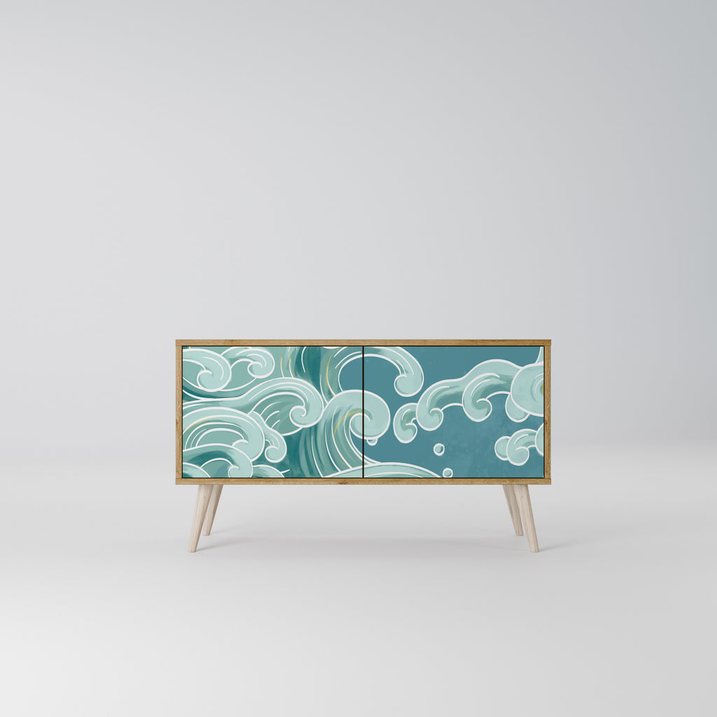 ASIAN SWAY Compact 2-Door TV Cabinet