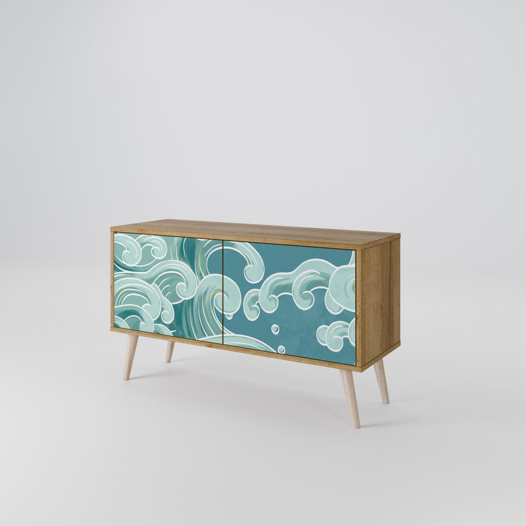 ASIAN SWAY Compact 2-Door TV Cabinet