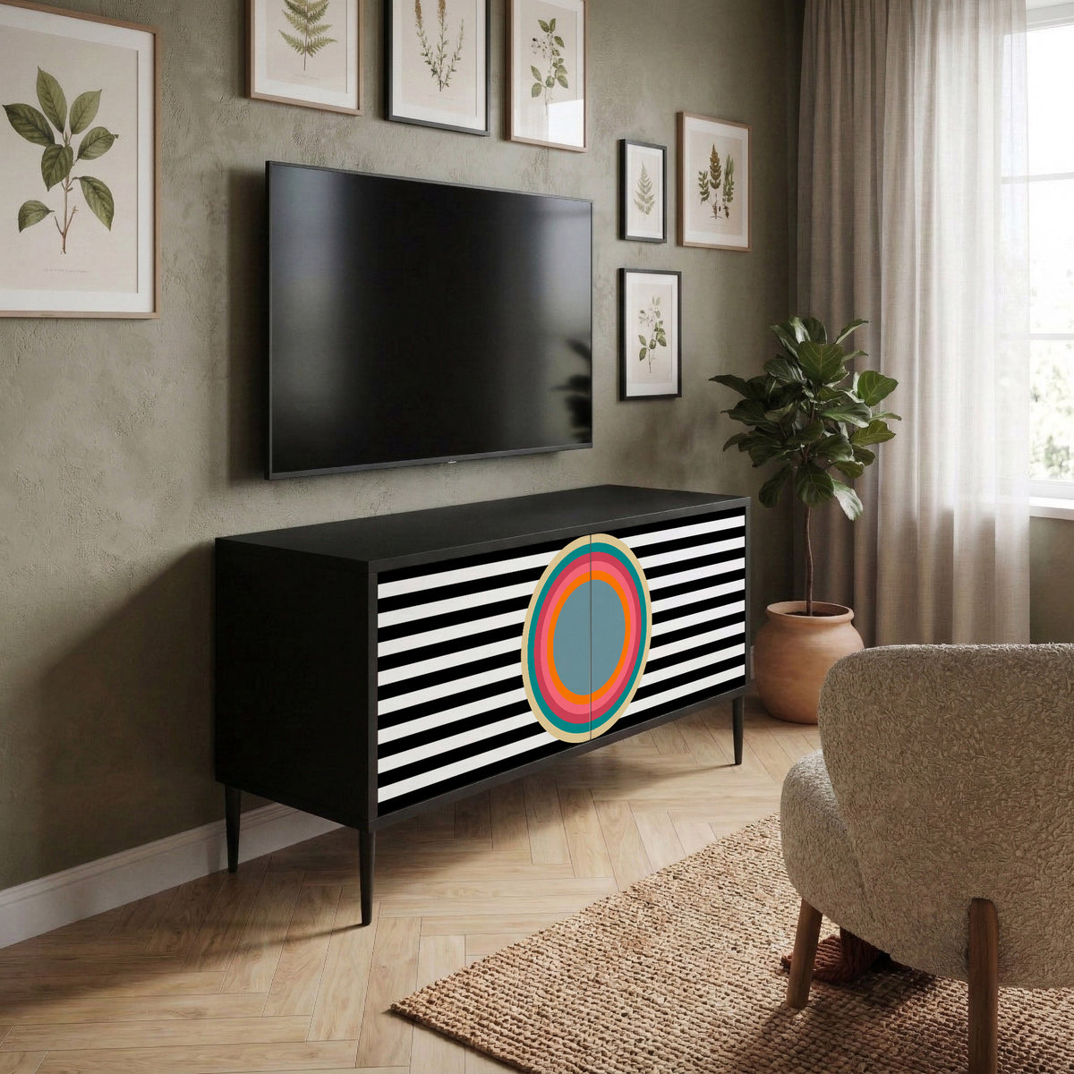 SPECTRA SHOWCASE Συμπαγές έπιπλο τηλεόρασης 2-θυρών
