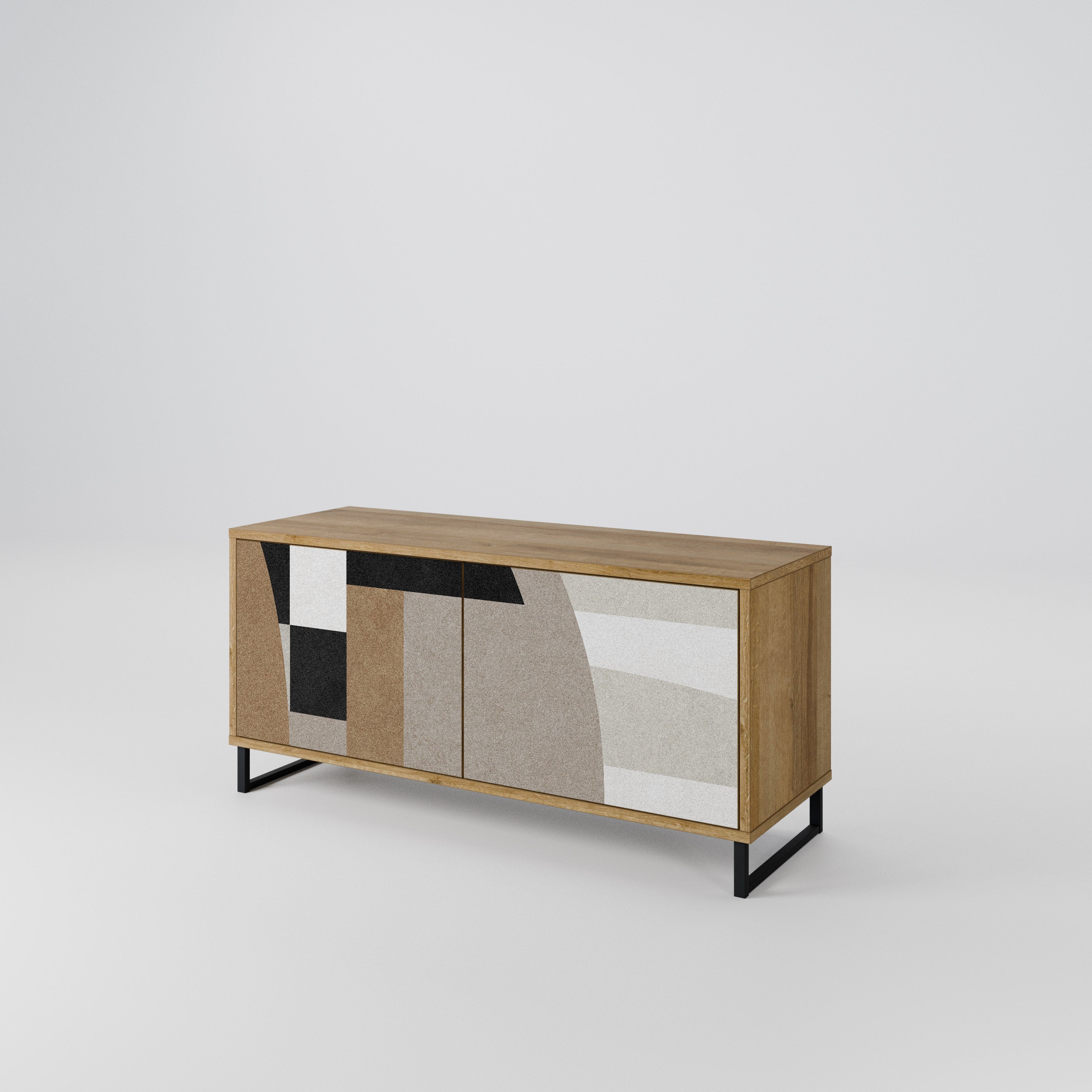 DELICATE MEMENTO Compact 2-Door TV Cabinet