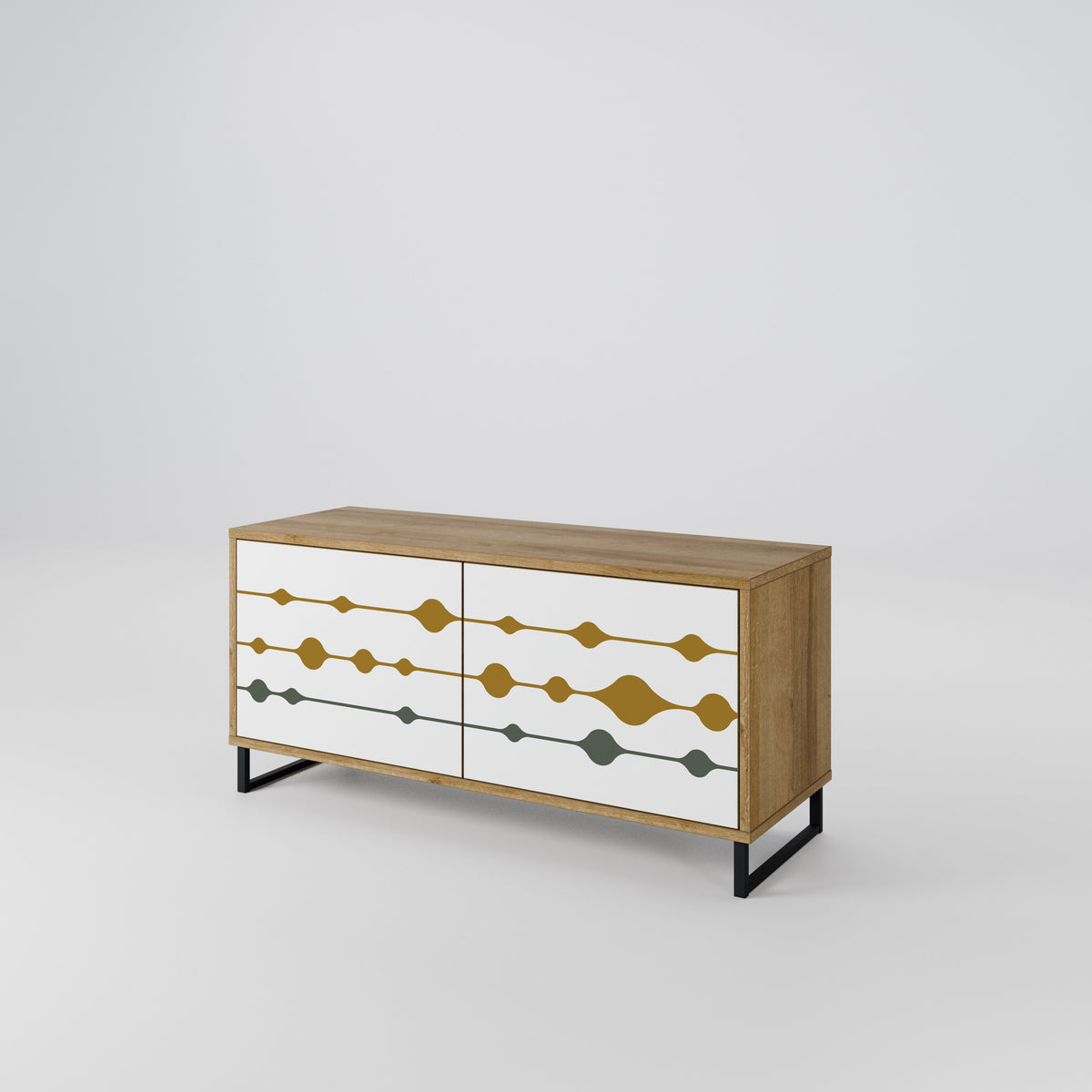 VIVID TONE Compact 2-Door TV Cabinet
