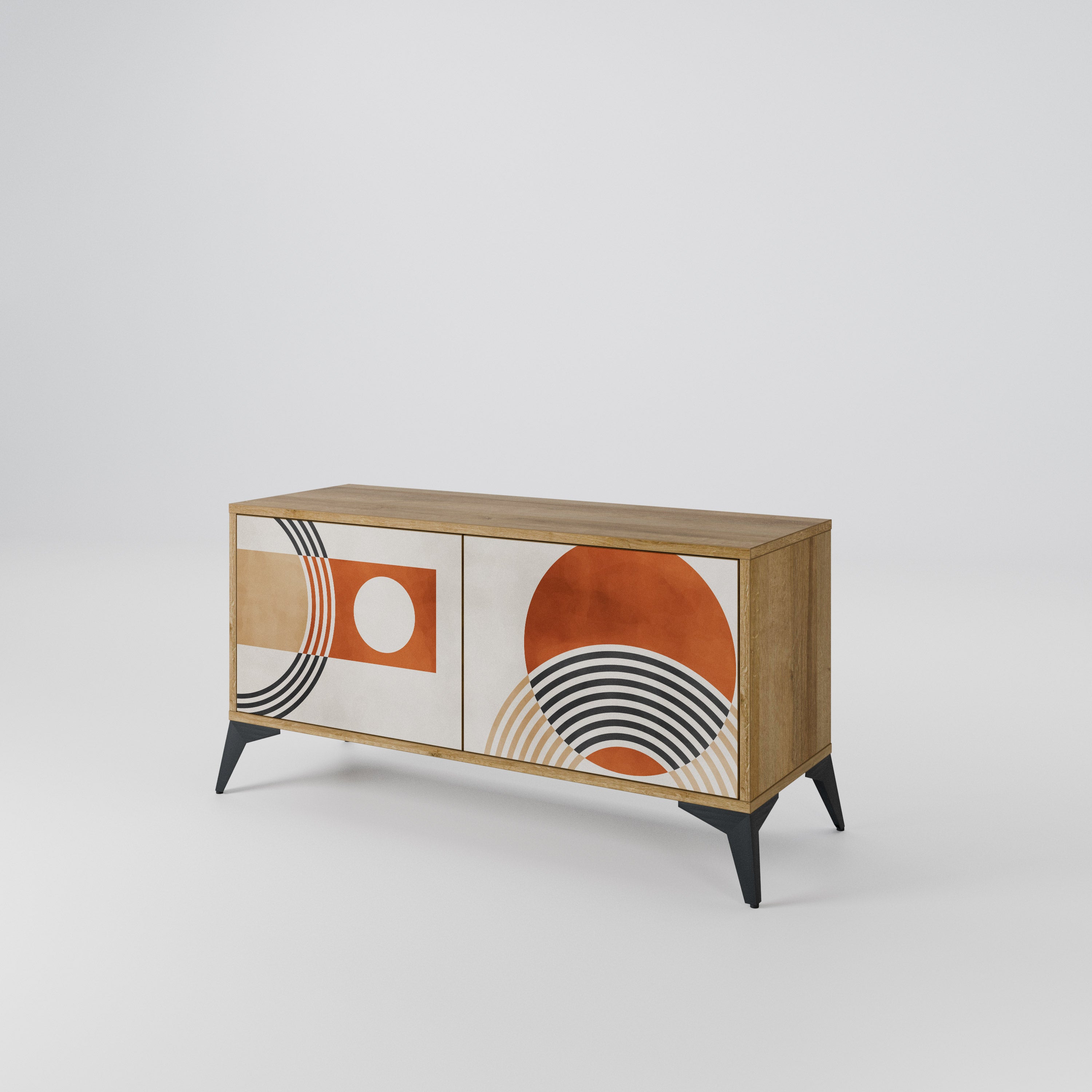 SPACE AROUND Compact 2-Door TV Cabinet