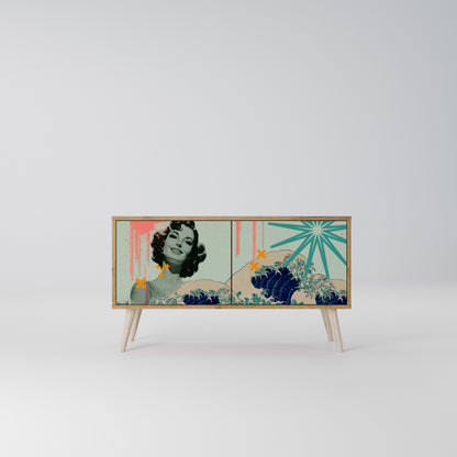 KANAGAWA BEAUTY Συμπαγές έπιπλο τηλεόρασης 2-θυρών