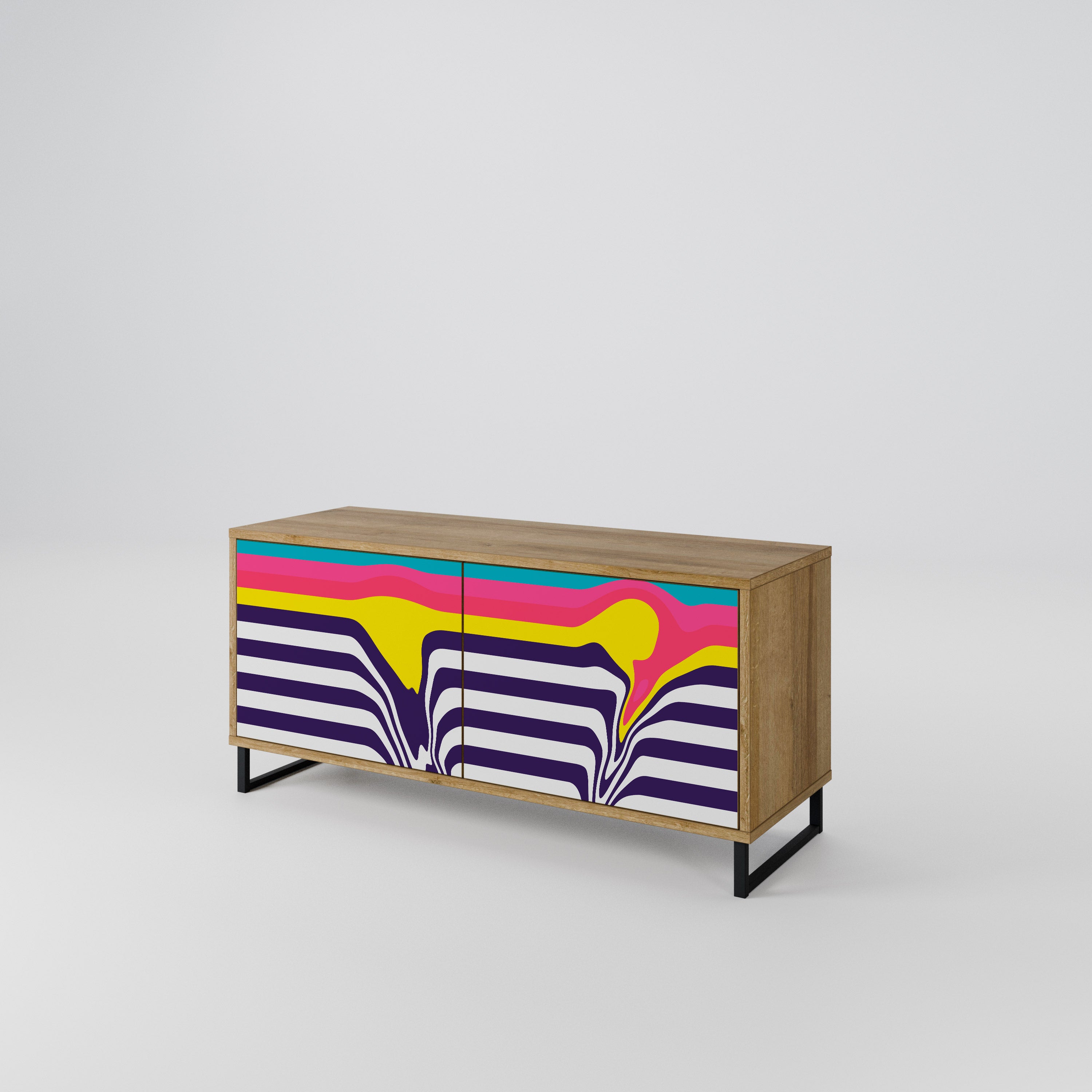 TONE COLLAPSE Compact 2-Door TV Cabinet