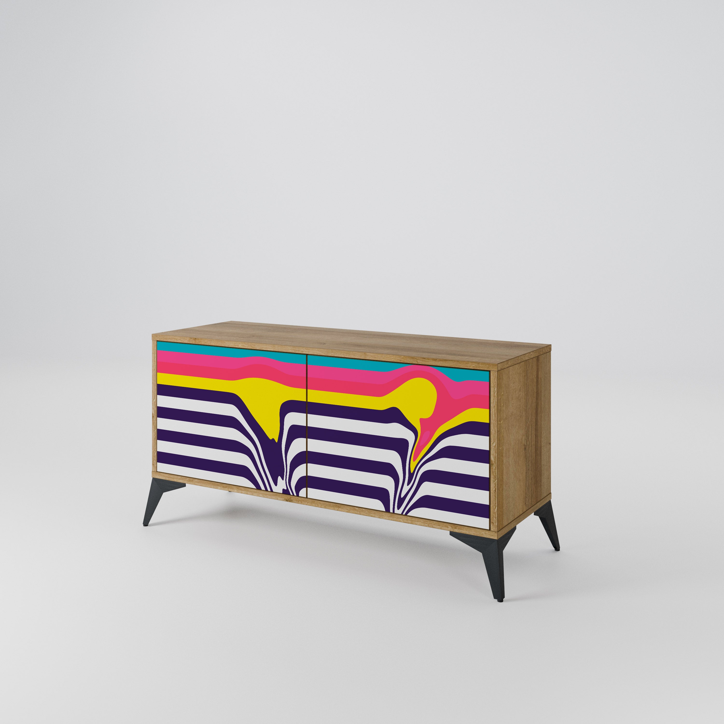 TONE COLLAPSE Compact 2-Door TV Cabinet