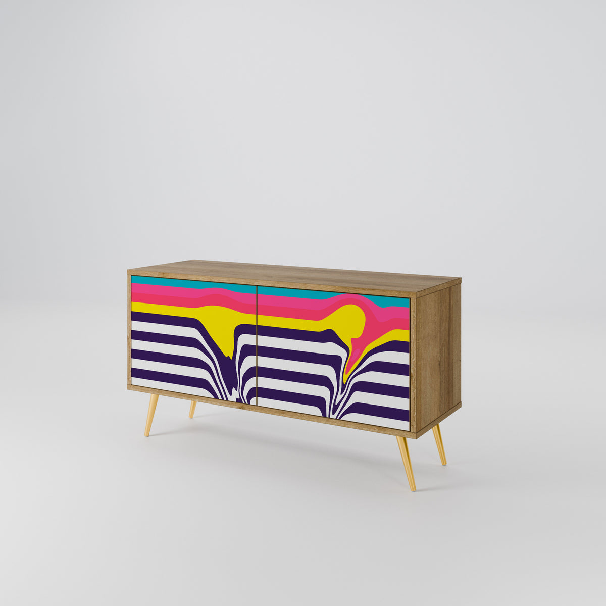 TONE COLLAPSE Compact 2-Door TV Cabinet