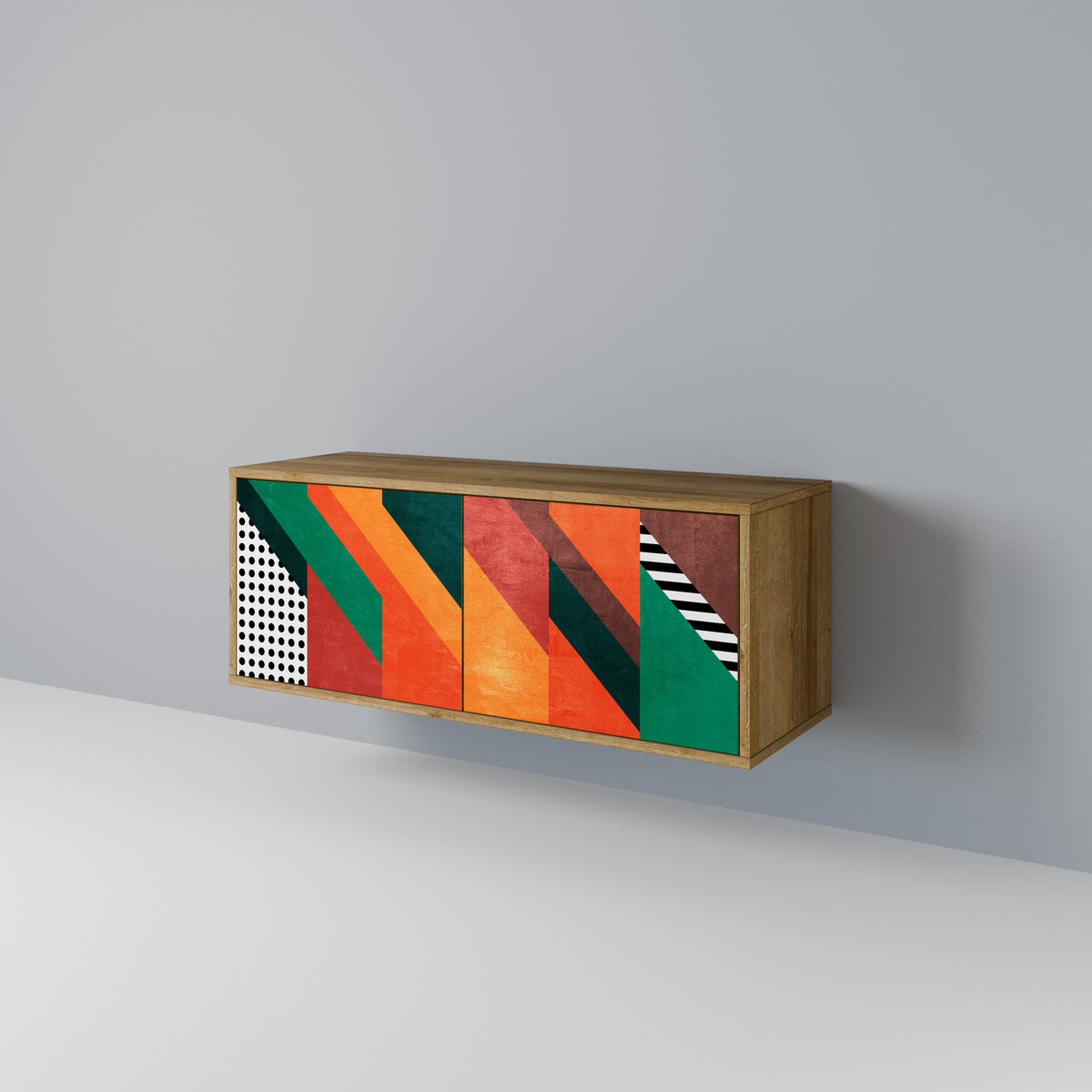 MAKESHIFT ARTISTRY Συμπαγές έπιπλο τηλεόρασης 2-θυρών
