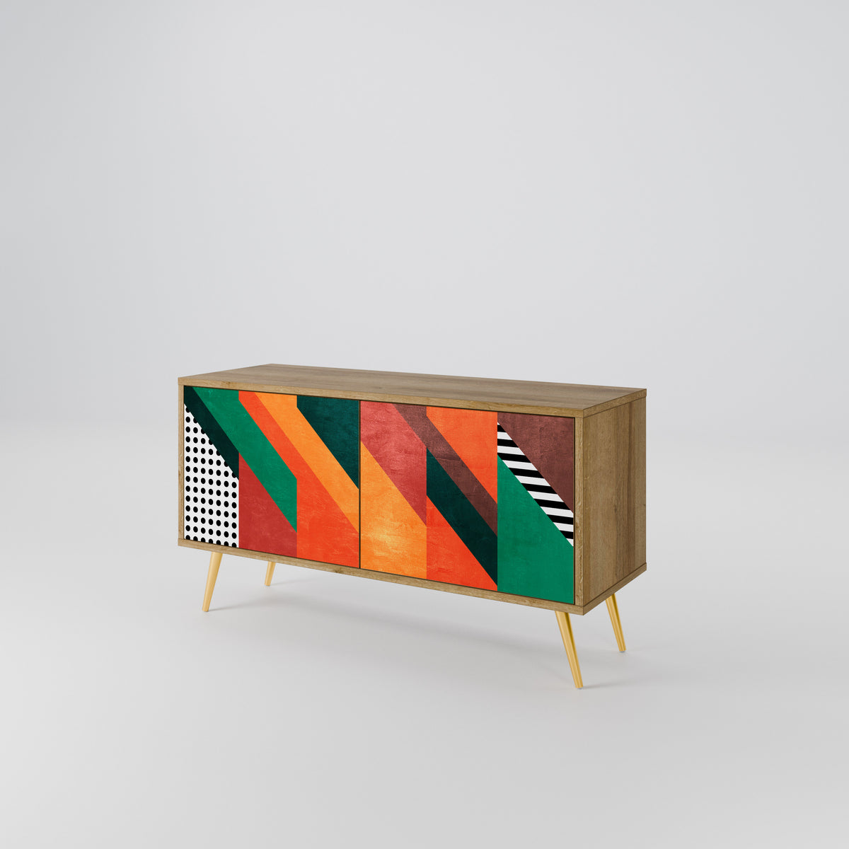 MAKESHIFT ARTISTRY Συμπαγές έπιπλο τηλεόρασης 2-θυρών