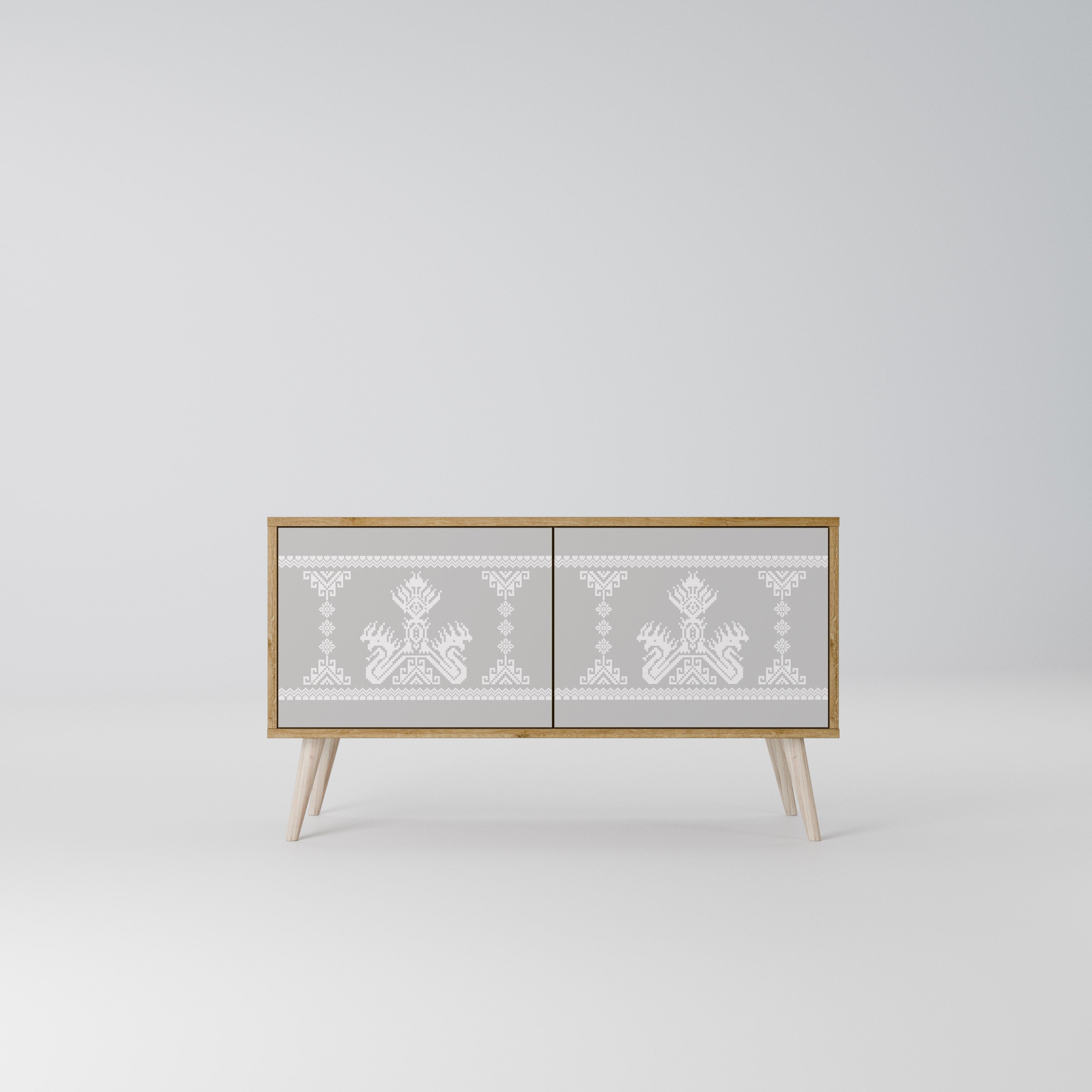 THAI GRAY Compact 2-Door TV Cabinet