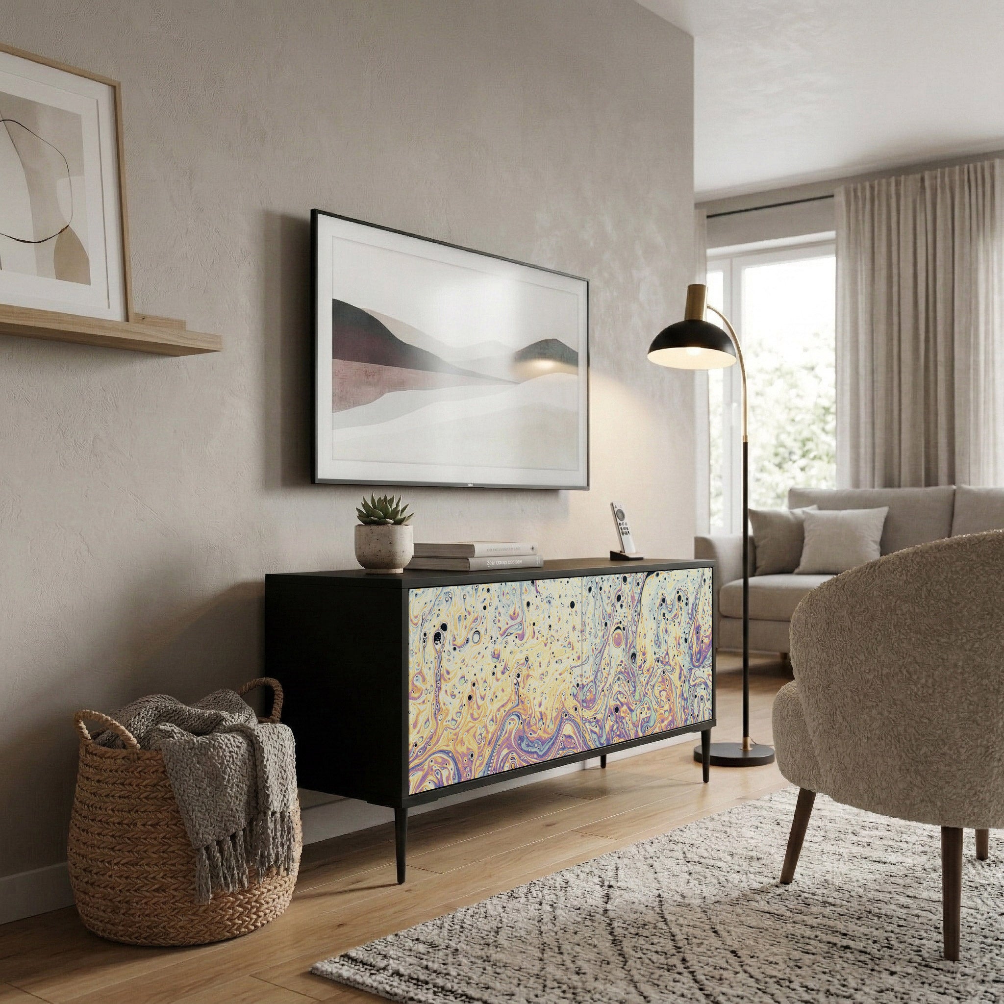 MOSAIC OF COLORS Συμπαγές έπιπλο τηλεόρασης 2-θυρών