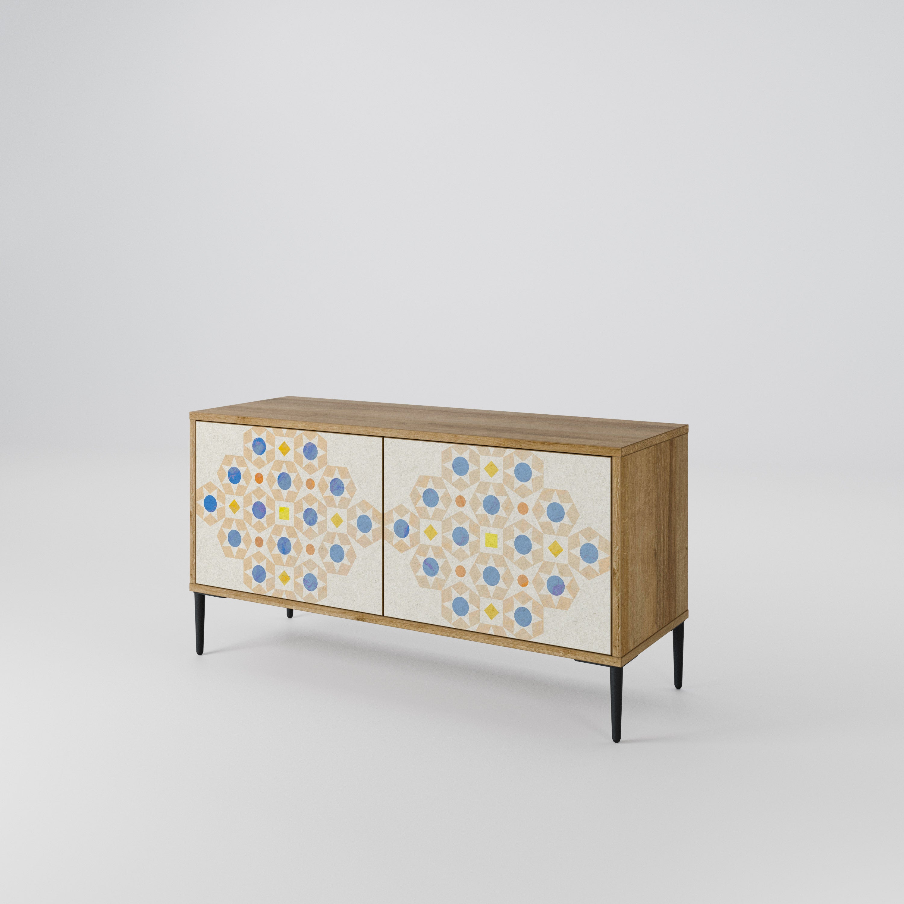 PATTERNED PRISM Compact 2-Door TV Cabinet