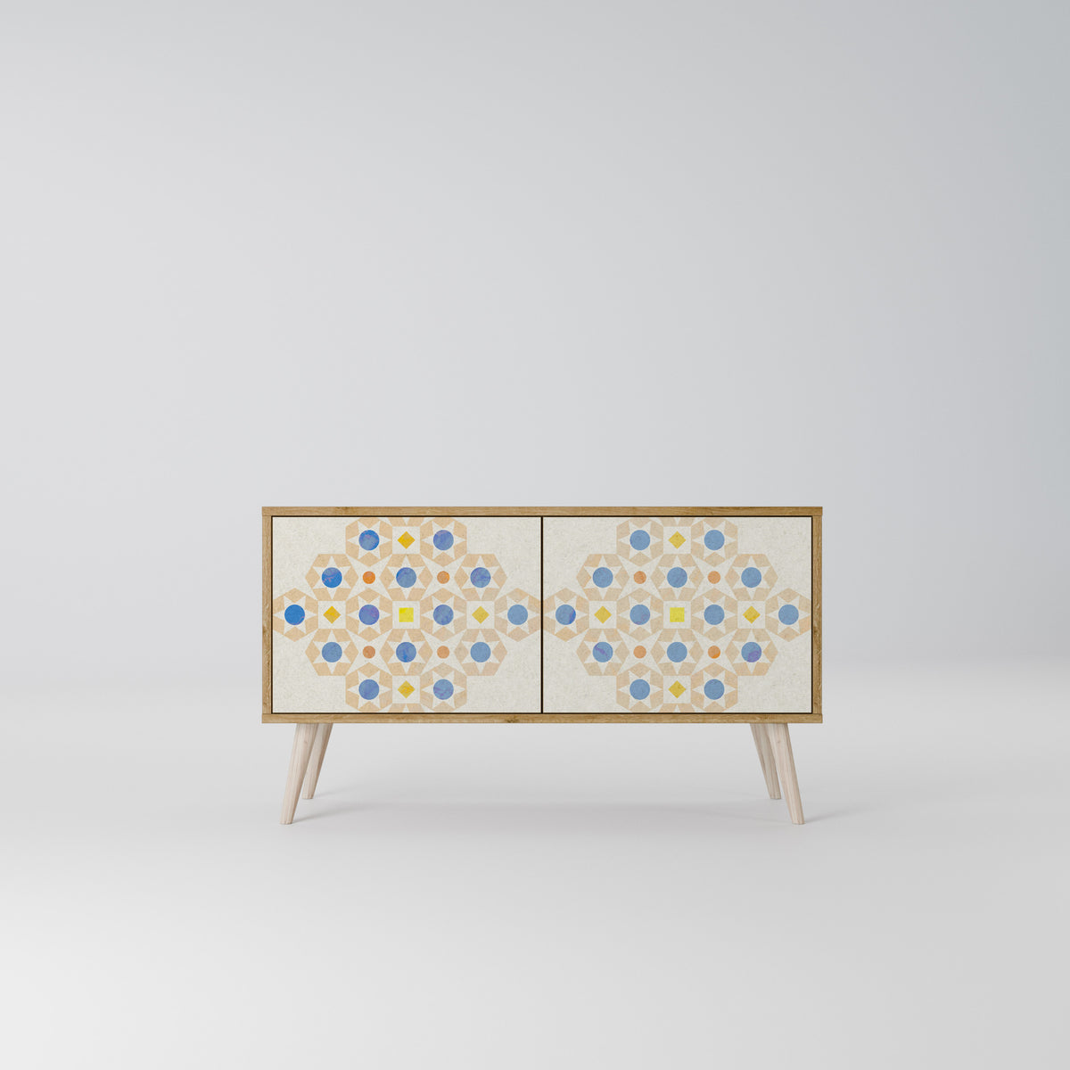 PATTERNED PRISM Compact 2-Door TV Cabinet