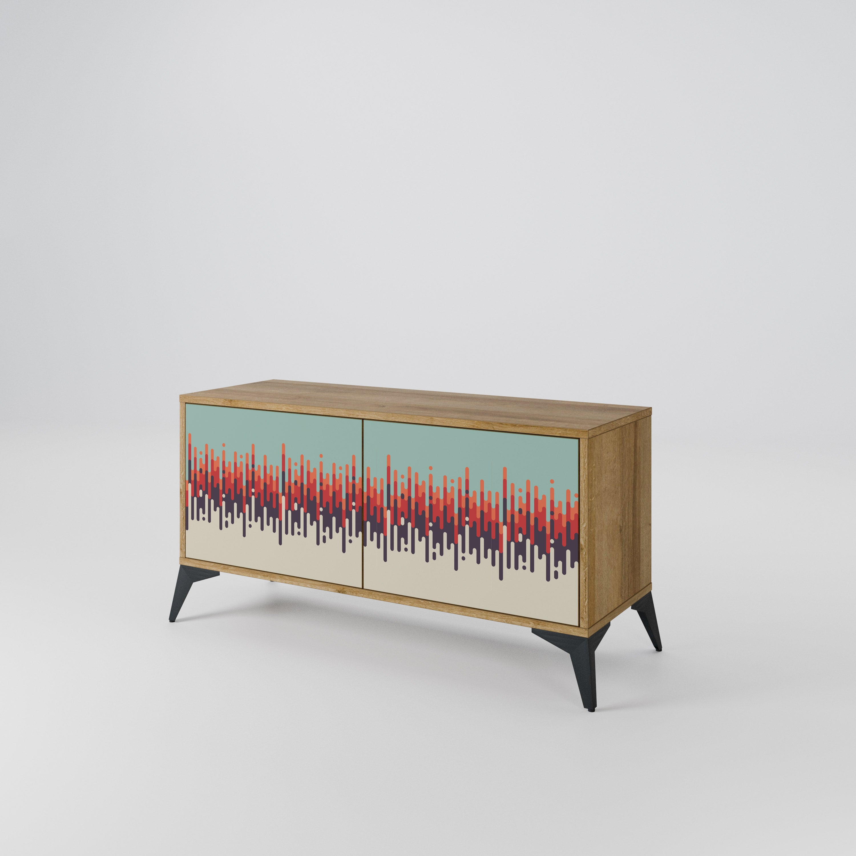 CHROMA CONTOURS Compact 2-Door TV Cabinet