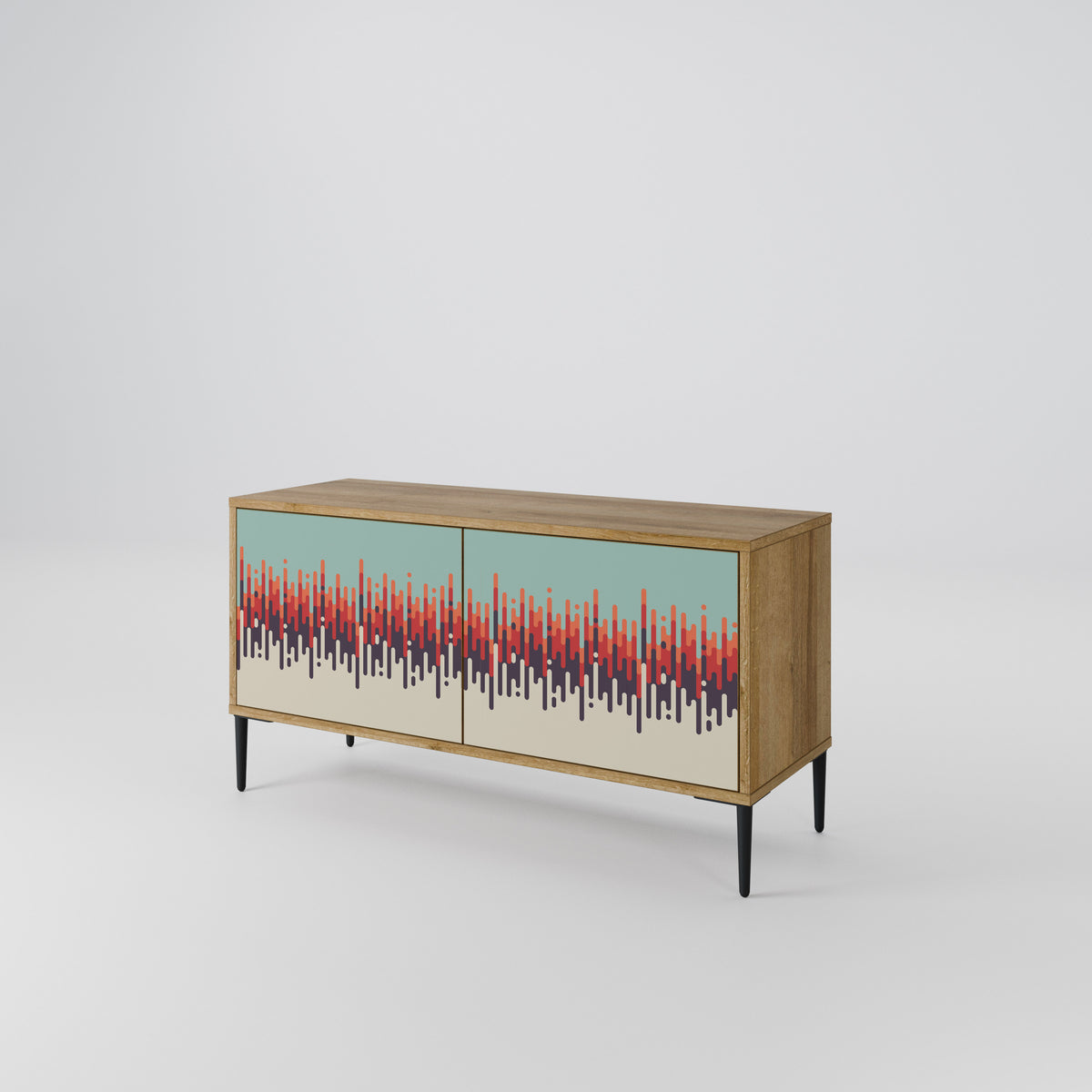 CHROMA CONTOURS Compact 2-Door TV Cabinet