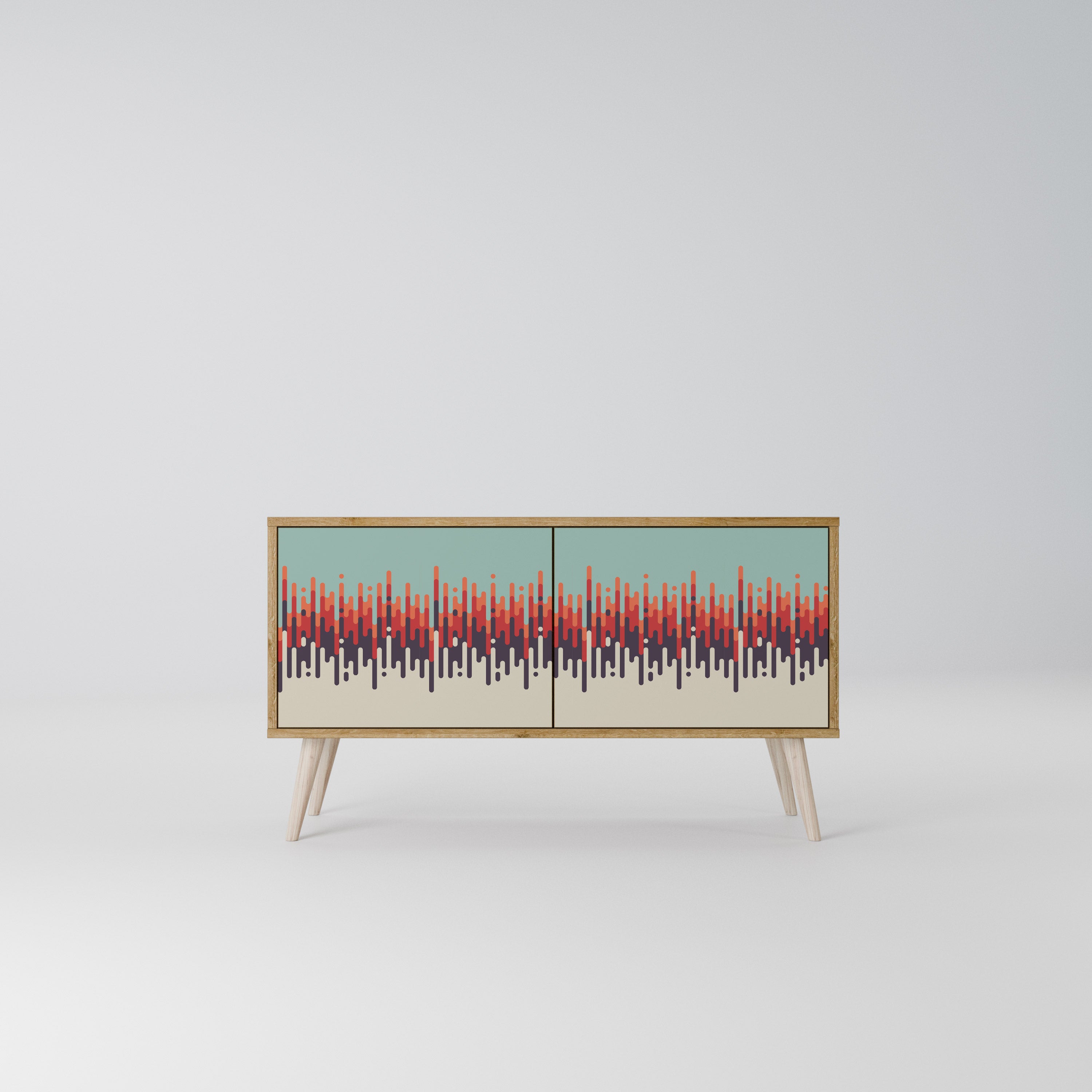 CHROMA CONTOURS Compact 2-Door TV Cabinet