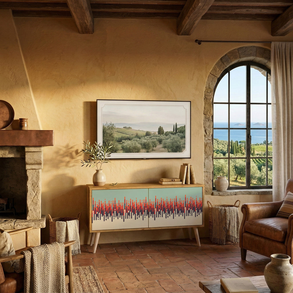 CHROMA CONTOURS Συμπαγές έπιπλο τηλεόρασης 2-θυρών