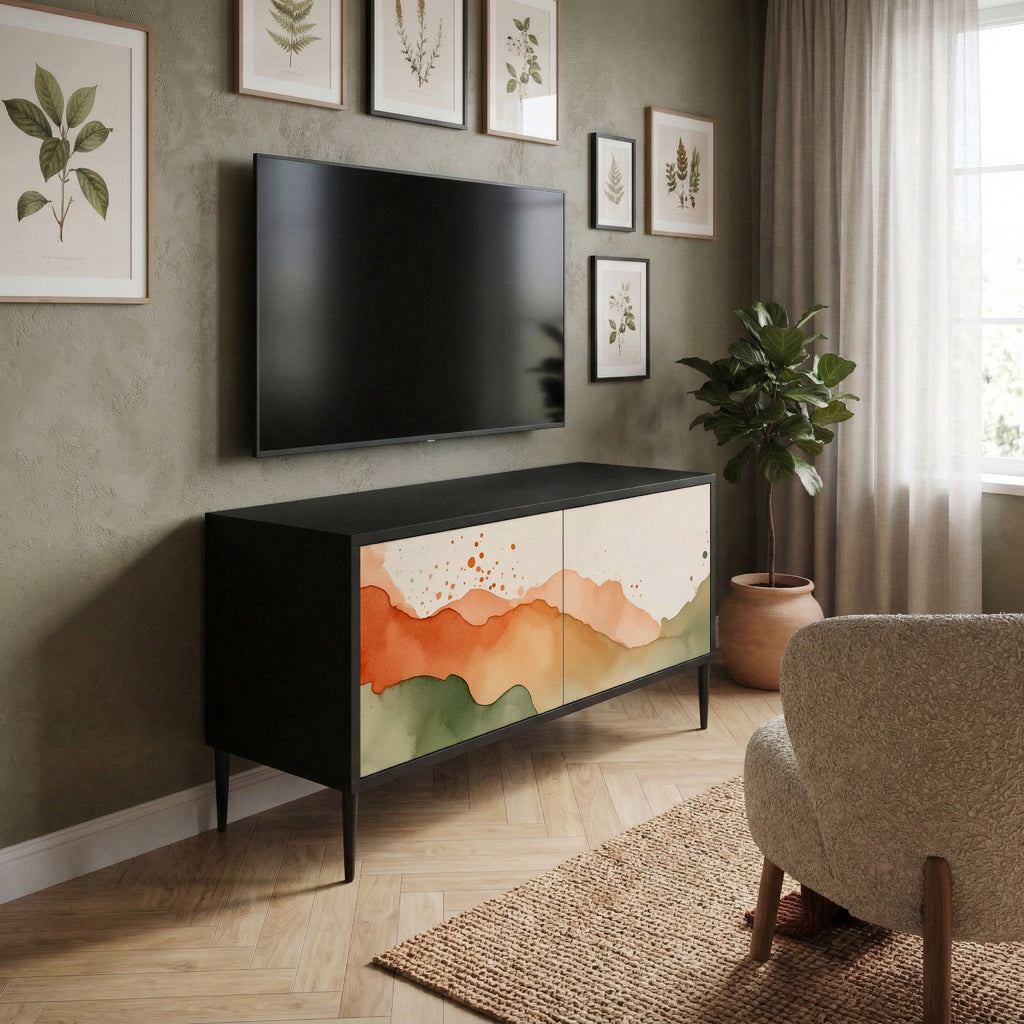 WATERCOLOUR PEAKS Συμπαγές έπιπλο τηλεόρασης 2-θυρών