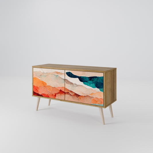 ABSTRACT LANDSCAPE Συμπαγές έπιπλο τηλεόρασης 2-θυρών