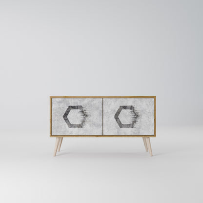 HEXAGONAL FIGURES Συμπαγές έπιπλο τηλεόρασης 2-θυρών