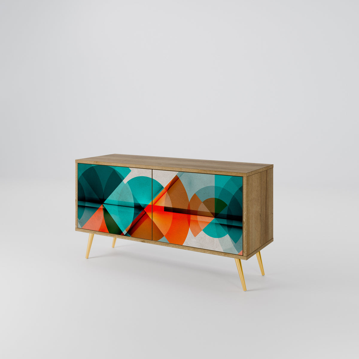CIRCULAR RHAPSODY Compact 2-Door TV Cabinet